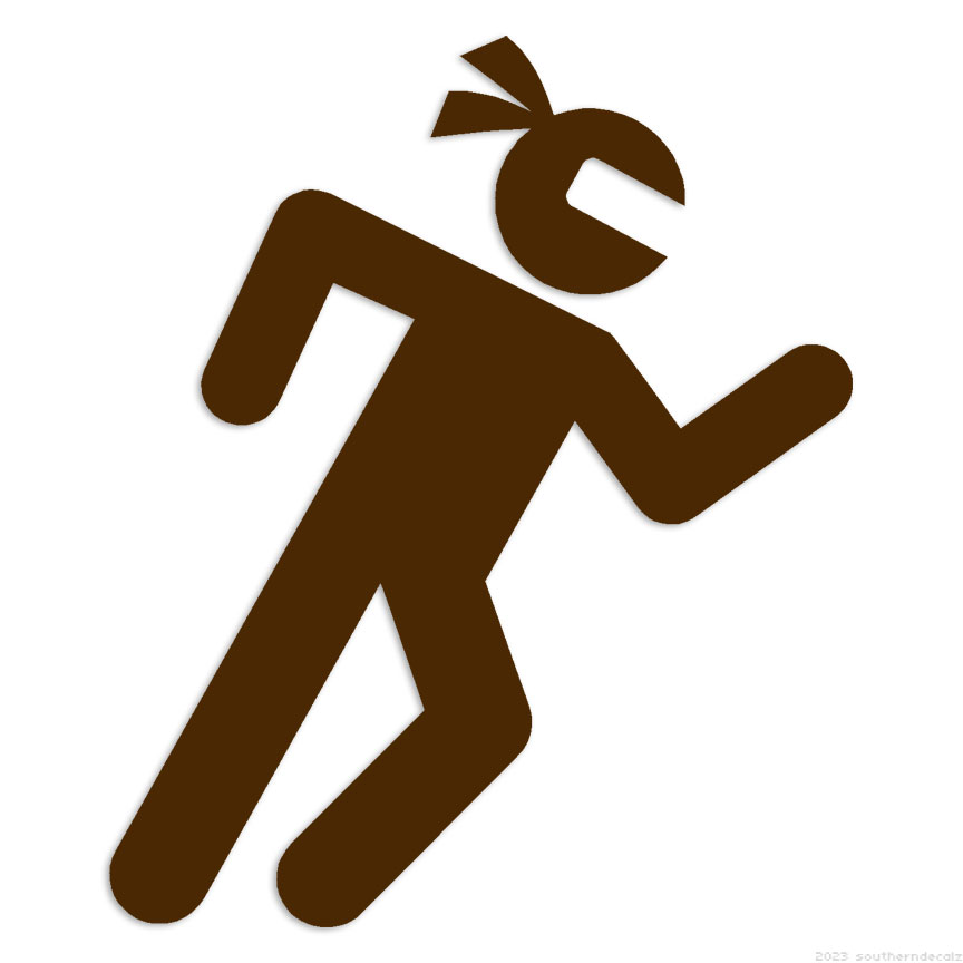 meme ページ　SCO-143/N Stick Figure Ninja - Decal Sticker - Multiple Colors & Sizes